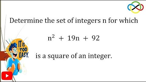 Can you solve it?? (Determine the set of integers)