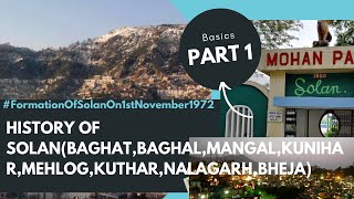 H24 History of Solan Part 1 of 3 Basics || How Solan Formed!! || Economy, Rivers, Fairs ||