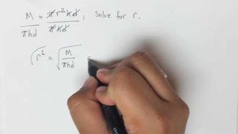 Solve a Formula for the Indicated Variable