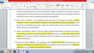 36 - Employee Absenteeism
