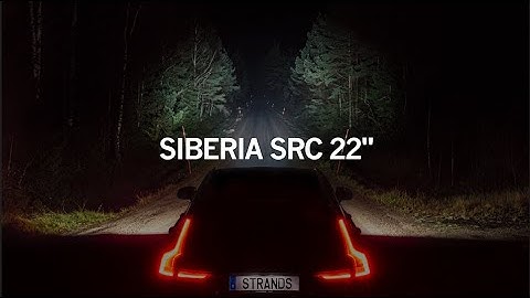 SIBERIA SRC 22" - DRIVING LIGHT BEAM PATTERN - STRANDS LIGHTING DIVISION