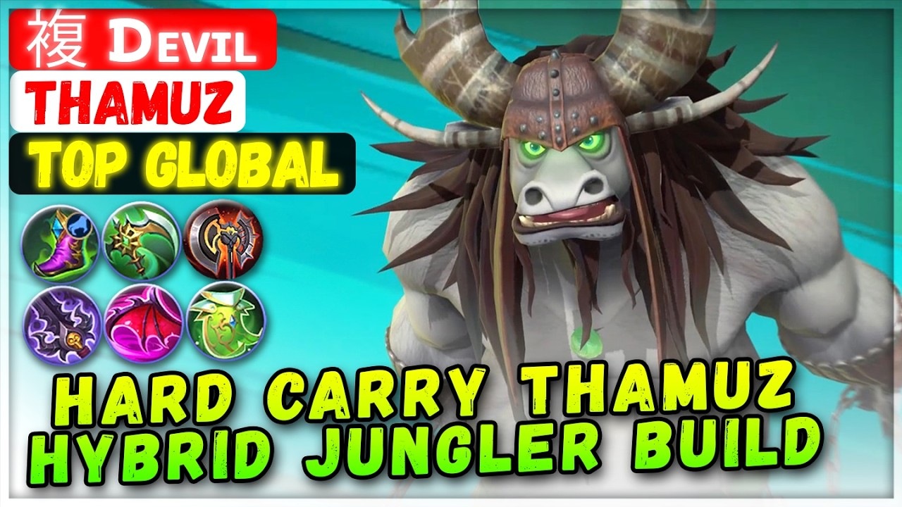 Hard Carry Thamuz Hybrid Jungler Build [ Top Global Thamuz ] 複 ᗪᴇvɪʟ - Mobile Legends Emblem Build
