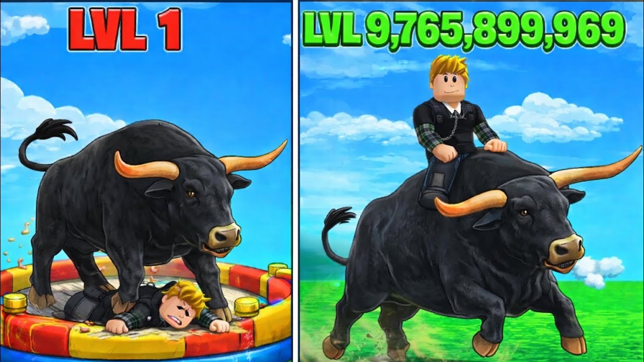 I BECOME PRO IN TAMING BULL IN ⚡ ROBLOX ? - YouTube