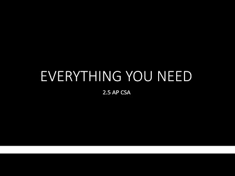 2.5 AP COMPUTER SCIENCE A; EVERYTHING YOU NEED