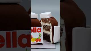 Nutella Cake | فيديو تقطيع كعكة נוטيلا תלת מימדי לذيذ מאוד
