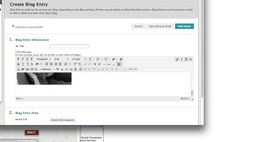 how to add an image to a Blackboard blog post