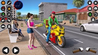 Pizza Bike Delivery Bike Driving Simulator Android Games Bike Driving Game screenshot 5