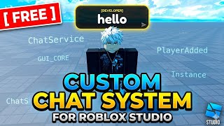 Famous [ FREE ] Custom Chat System Roblox Studio Profile