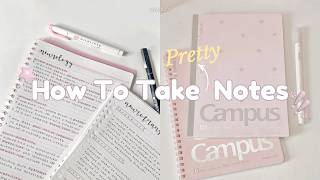 How To Take Pretty Notes ✨️ Easy Aesthetic Note-Taking Tips