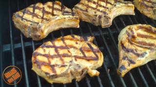 Lemon marinated pork chops ...