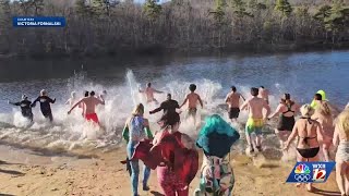 Polar plunging into 2026 at Hanging Rock State Park