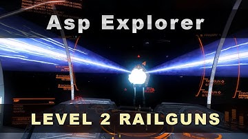 Fun with Asp II - 2 (lvl 2) Railguns and 4 Multicannons - Elite Dangerous