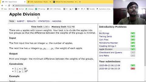 APPLE DIVISION | CSES PROBLEM SET SOLUTION