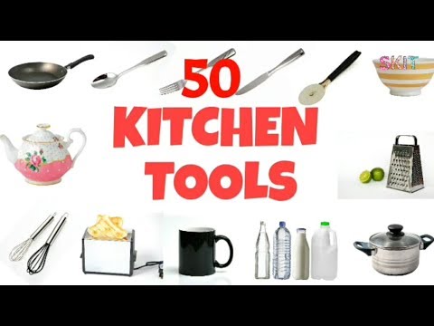 50 Kitchen Tool names in English # Terms # Items #