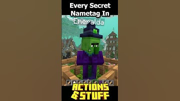 EVERY Secret Nametag in ACTIONS And STUFF  #minecraft #gaming #minecraftvideos #minecraftgameplay