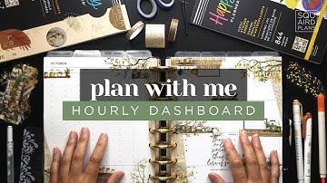 PLAN MET MIJ :: Uurlijkse dashboardindeling Wekelijkse indeling in een klassieke Happy Planner ::...