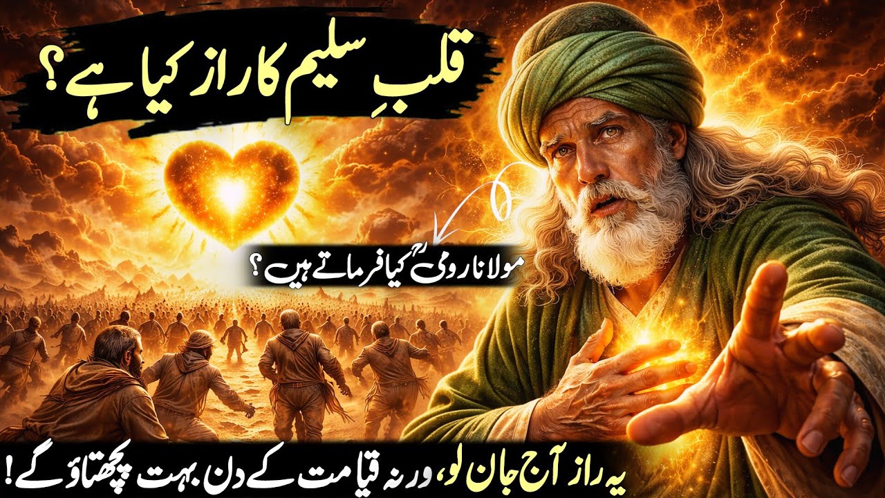 Qalb-e-Saleem Ka Asal Raaz | Qayamat Mein Sirf Yehi Kaam Aayega |Maulana Rumi Ka Hairatangez Paigham