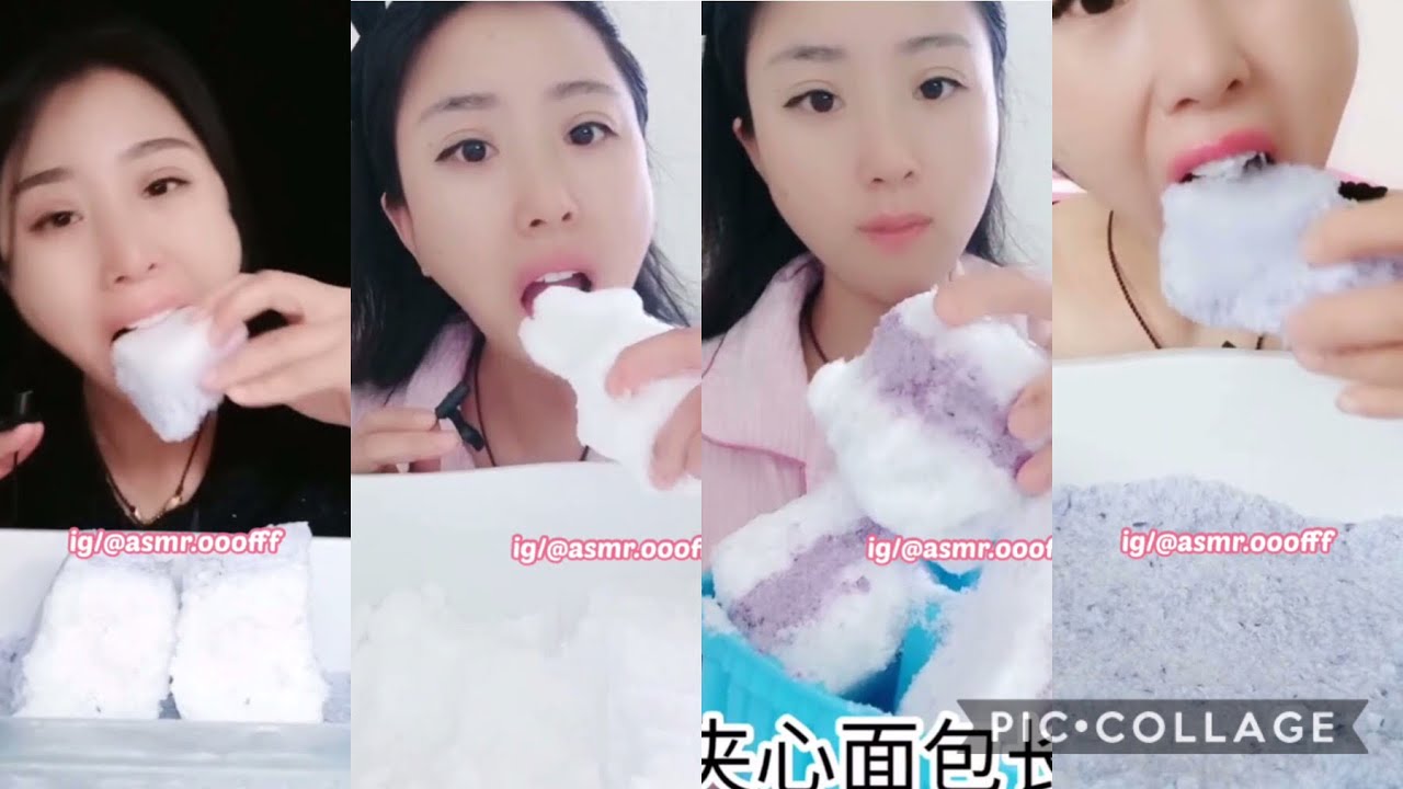 ONLY ice bites! Her squeaky, crunchy, soft 🤤🌈ice bites