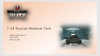 WORLD OF TANKS blitz T-54 11,400 damage , 13 kill's - 3in1