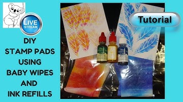 DIY ink pads / make your own ink pads FAST!  / Baby wipe ink pads / TUTORIAL / How To