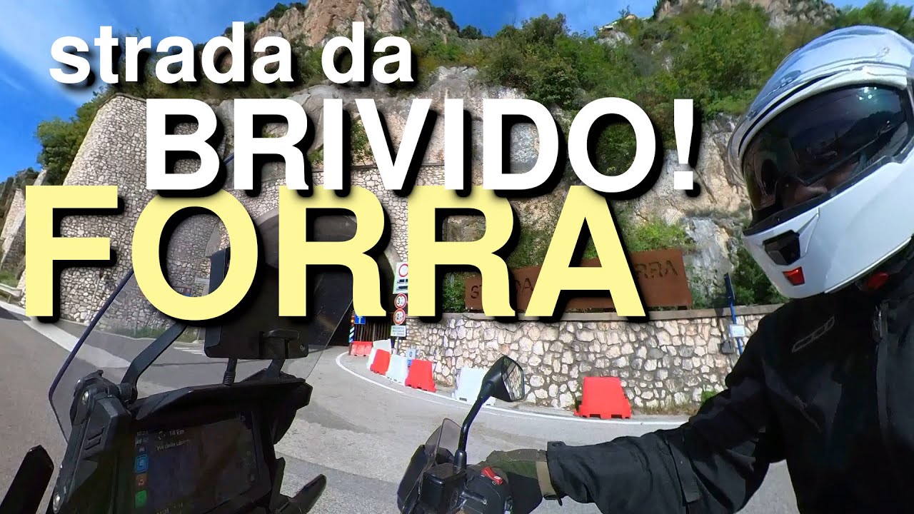 viaggio in moto sulla Strada della Forra 😍 sulla Terrazza del Brivido a 350m - LAGO di GARDA