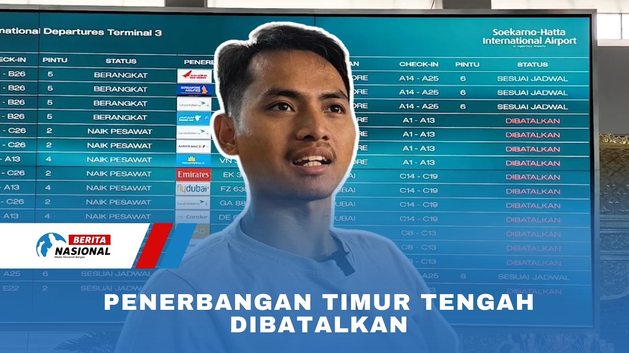 Penerbangan Timur Tengah Dibatalkan