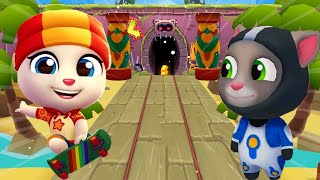 TALKING TOM GOLD RUN 2020 - NEW SPACE SIDE WORLD ASTRONAUT TOM VS SKATER ANGELA