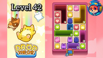 Drop the cat Level 42 – Puzzle Game Walkthrough & Solutions | Mobile Gameplay 