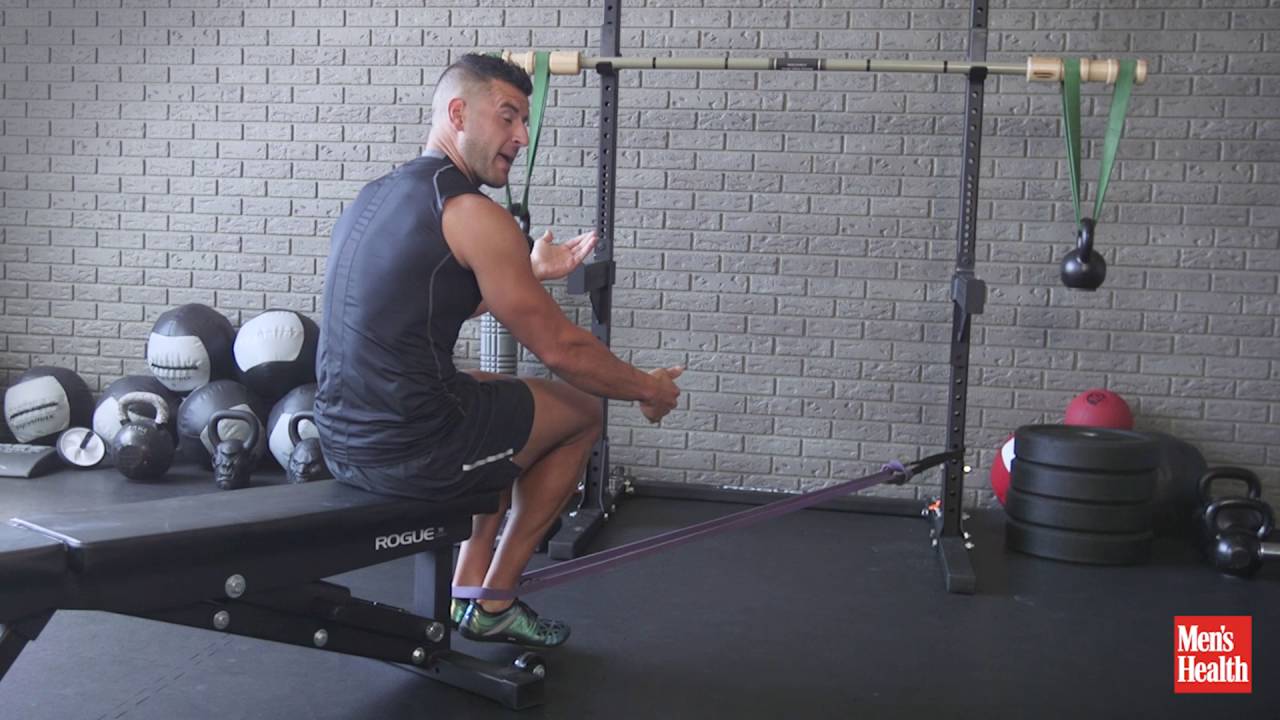 hamstring exercises with bands