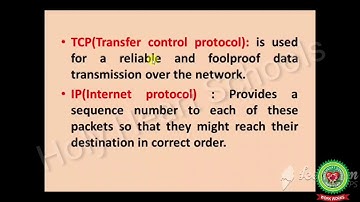 Networks Protocols video 4 Class 8 Computer Holy Heart Schools