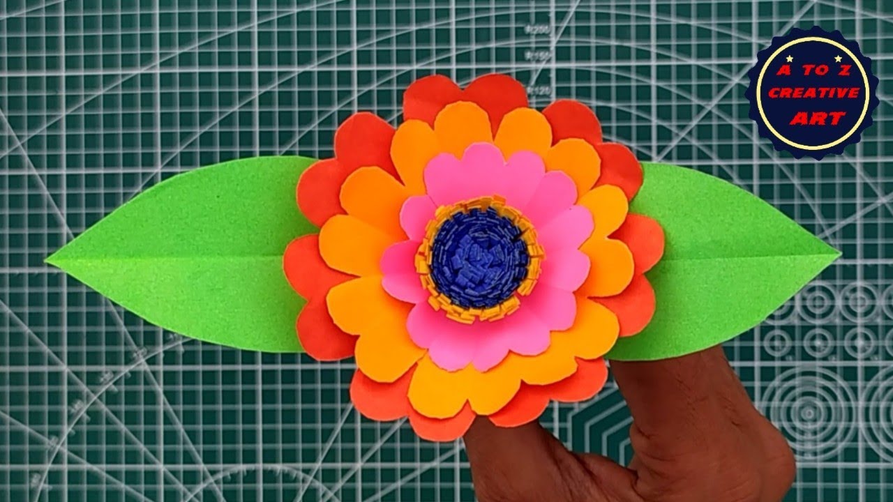 Beautiful Paper Flower 🌺 Easy Paper Flower 🌺 DIY Paper Flower Making For Kids / Origami Flower