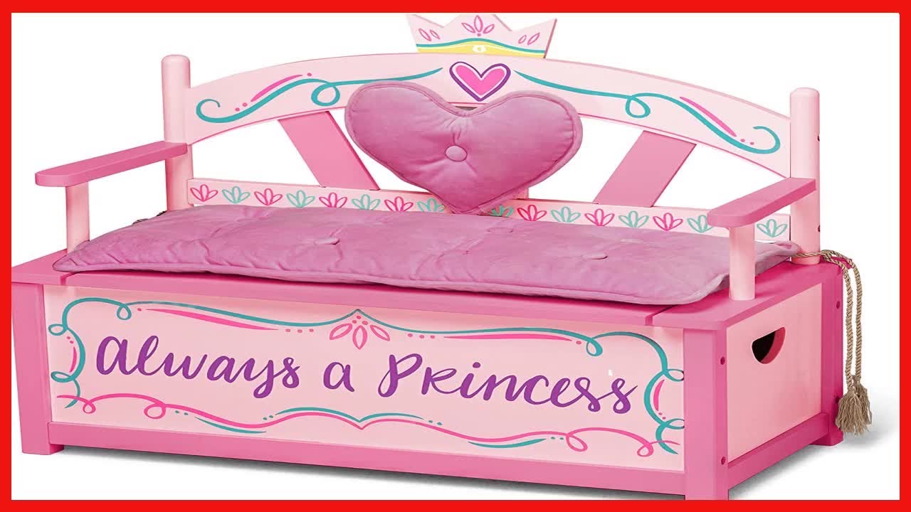 Great product - Wildkin Kids Princess Wooden Bench Seat With Storage ...
