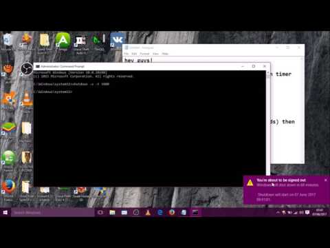 how to set a shutdown timer using cmd in windows 10
