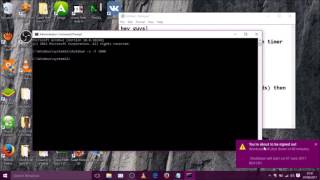 how to set a shutdown timer using cmd in windows 10