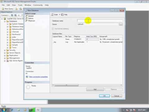03-How to create a database in Microsoft SQL Server instance