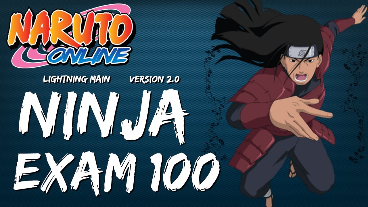naruto online ninja exam 100 lightning main v2 0 youtube