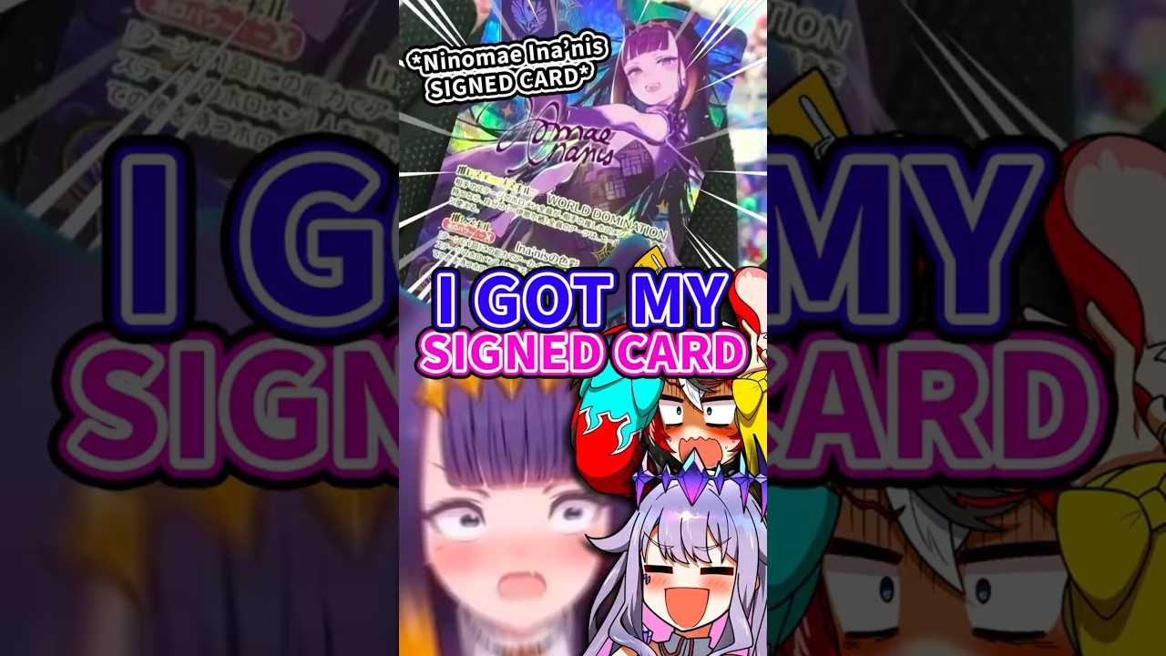 Ina Pulled Her Own SIGNED CARD on an Off Collab Stream
