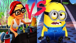 Deable Me Minion Rush Vs Subway Surfers World Tour Tricky Android Gameplay Ep.2 Hd