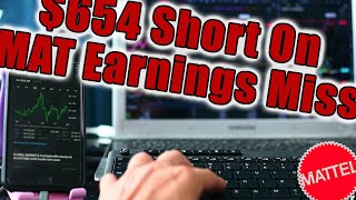 Daytrade: $654 Short On MAT Earnings Miss