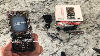 Sony Ericsson W595 Ed Hardy (Edition) Unboxing & review | Vintage Phones Collection