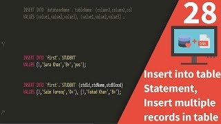 Celebrity Insert into table statement, Insert multiple records in a table Query in SQL Profile