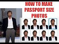 How to make passport size photos and print them