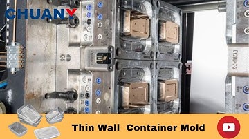 How plastic thin wall food containers are made high speed injection#robot #robotics Taking out#