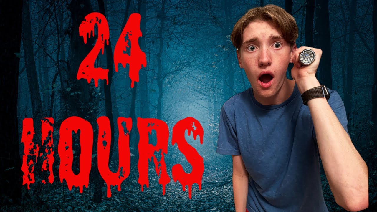 SURVIVING 24 Hours in the WOODS - YouTube