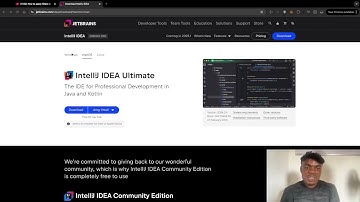 Video 2: How to download the Intellij Idea IDE for the Java introduction for beginners course