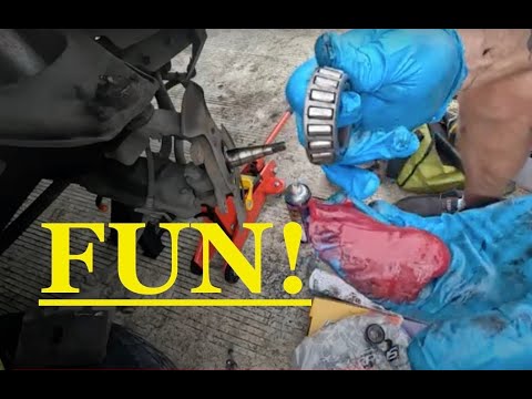 How to REPACK AND GREASE FRONT WHEEL BEARINGS! - STEP BY STEP, GOOD ...