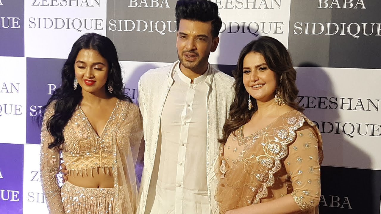 Karan Kundra Tejasswi Prakash and Zareen Khan at Baba Siddique 's Iftaar Party tonite | 