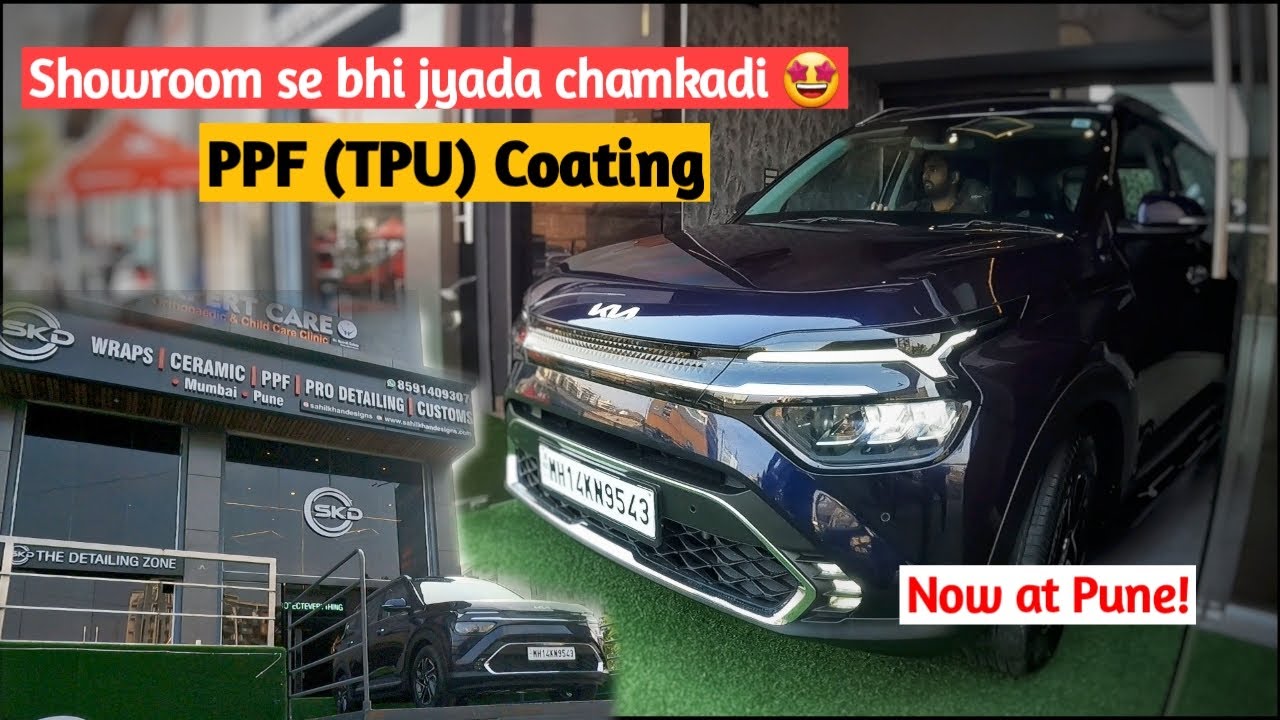 Kia Carens is now Paint Protected PPF coating Affordable PPF