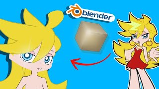 Making A 3D VTuber Model of Panty (Blender)