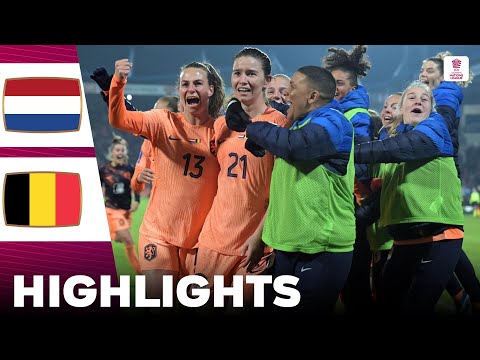 Netherlands vs Belgium | What a Game | Highlights | UEFA Women's Nations League 05-12-2023